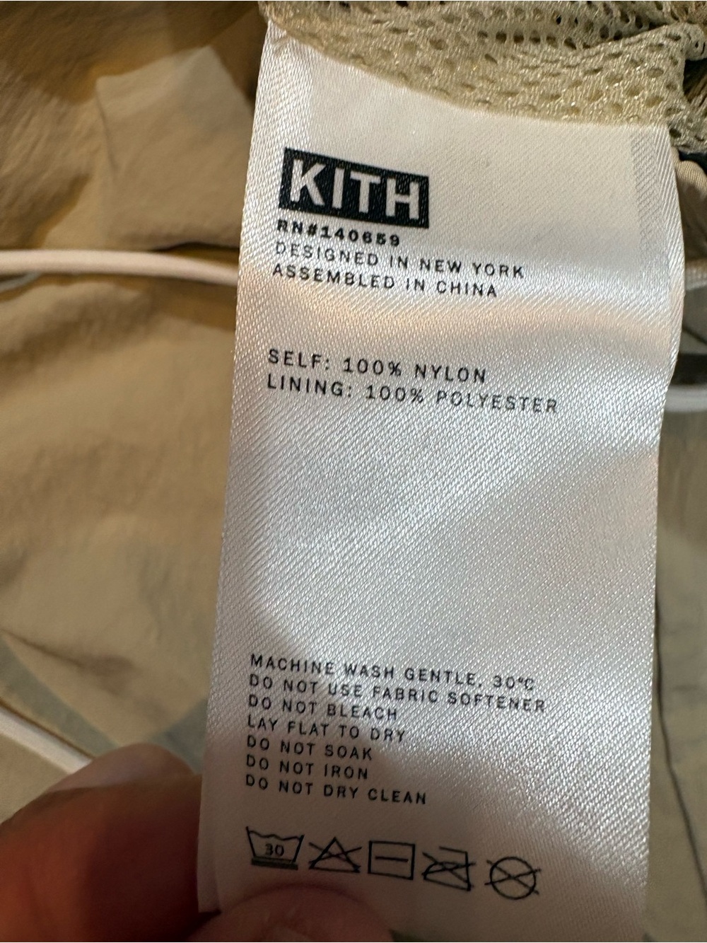 Rare Kith TaylorMade Beige Drawstring Joggers - Picture 7 of 10